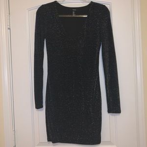 Forever 21 Sparkle Black Dress